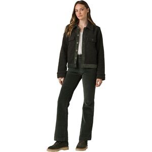 Prana • Traps Pant Corduroy Green Retro Flare Bootcut Higher Rise